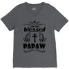 I Am One Blessed Papaw V-Neck Tee