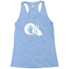 rabbit silhouette Racerback Tank