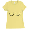 boobs boob Ladies Fitted T-Shirt