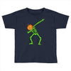 pumpkin skeleton dabbing Toddler T-shirt