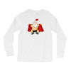 funny flashing naked nude christmas santa claus Long Sleeve Shirts