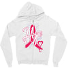 breast cancer awareness hope ribbon heart Zipper Hoodie