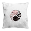yin yan die Throw Pillow