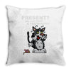anxious cat Throw Pillow