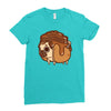 pancake pug Ladies Fitted T-Shirt
