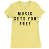 music sets you free Ladies Fitted T-Shirt