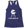 i turn grills on Racerback Tank