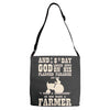 the 8th day god made farmers Adjustable Strap Totes