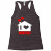 i love house music Racerback Tank