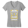Never Underestimate the Strength of a Sarcoma Cancer Warrior Women's V-Neck T-Shirt