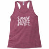 napalm death logo Racerback Tank