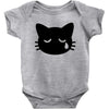 sad cat Baby Bodysuit
