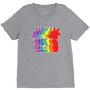 Goku Rainbow T-Shirt V-Neck Tee