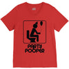 party pooper V-Neck Tee