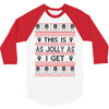 Emo Gothic Ugly Christmas Sweater 3/4 Sleeve Shirt