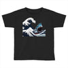 Great White Wave Shark Toddler T-shirt