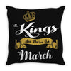 Kings Are Born In March Throw Pillow