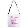 this mom hugs kiss es Adjustable Strap Totes
