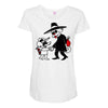 cat vs mouse Maternity Scoop Neck T-shirt