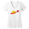 the spaceman logo Women's V-Neck T-Shirt