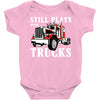 still plays with trucks family matching Baby Bodysuit