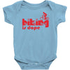 biking is dope Baby Onesie