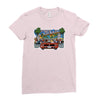 mens retro game out run, ideal gift or birthday present. Ladies Fitted T-Shirt