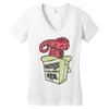 wong's noodles Women's V-Neck T-Shirt