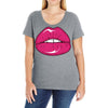 lips shiny Ladies Curvy T-Shirt