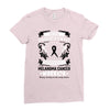 Never Underestimate the Strength of a Melanoma Cancer Warrior Ladies Fitted T-Shirt