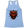 evil face Racerback Tank