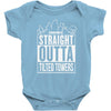 straight outta tilted towers Baby Bodysuit