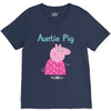 peppa pig auntie pig V-Neck Tee