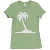 palm tree Ladies Fitted T-Shirt