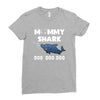 Mommy Shark Doo Ladies Fitted T-Shirt