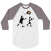 banksy kids play t.v. ball 3/4 Sleeve Shirt