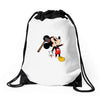 zombie mickey Drawstring Bags