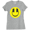 happy headphones Ladies Fitted T-Shirt