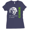 albert einstein theory of 7% proof geeky science cider scrumpy drinkin Ladies Fitted T-Shirt