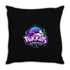 pokket's monsters dark Throw Pillow