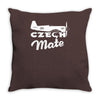 czech mate yak 11 Throw Pillow