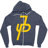 jake paul yellow Zipper Hoodie
