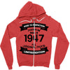 Premium Vintage 1947 Zipper Hoodie