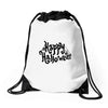 happy halloween 1 Drawstring Bags