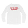 meat is murder Long Sleeve Shirts