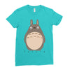 totoro 1 Ladies Fitted T-Shirt