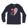 half of my heart is in heaven with my angel Long Sleeve Shirts