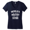 worlds greatest farter funny fathers day new men t shirt w10 Women's V-Neck T-Shirt