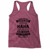 Super Cool Nana Of A Freaking Awesome Grandson Racerback Tank