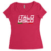 retro italo disco Women's Triblend Scoop T-shirt